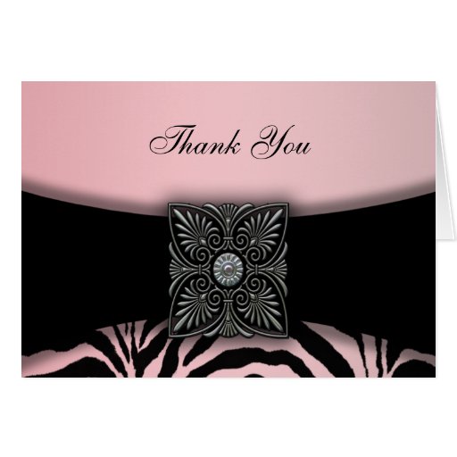 Pink Zebra Thank You Cards