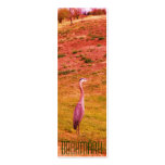 Pinked Egret Heron BOOKMARK Business Cards