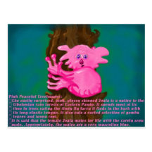 Pinkish Peaceful Treehugger Postcard