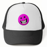 pinkish smile trucker hat