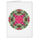 "PinkKabobDahliaMandala" Greeting Card