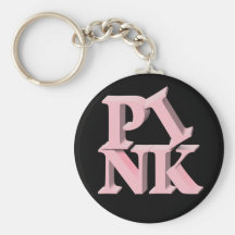 PinkonBlack - Breast Cancer Awareness Key Chain