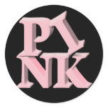PinkonBlack Breast Cancer Awareness Sticker