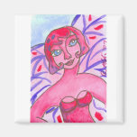 PinkPurpFairy Fridge Magnet
