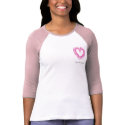 PinkRibbon Heart, hope, love & faith t-shirts