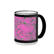 Pinks, roses, and blacks coffee mug
