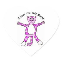 Pinky Cat "I Love You This Much"