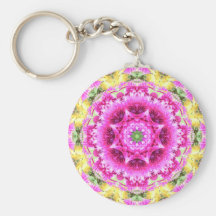 Pinky Pink Flowers Nov 2012 Keychain