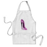 pinky stiletto shoe aprons