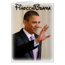 PinocchiObama Greeting Card