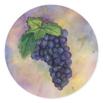Pinot Noir Wine Grapes Sticker