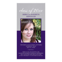 Pinpoint Graduation Announcement Photo Card