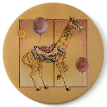Pins, Buttons - Carousel Giraffe