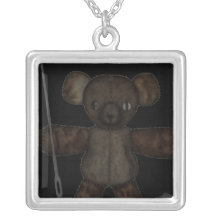 Pins & Needles 3D Bear Necklace