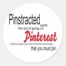 pinstracted round sticker