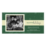 Pinstripe Ribbon Holiday Photo Card