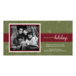 Pinstripe Ribbon Holiday Photo Card
