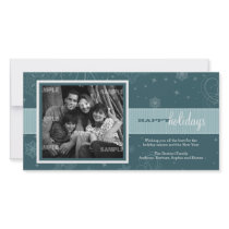 Pinstripe Ribbon Holiday Photo Card