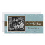 Pinstripe Ribbon Holiday Photo Card