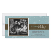 Pinstripe Ribbon Holiday Photo Card