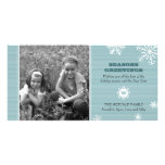 Pinstripe Snowflake Photo Card