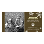 Pinstripe Snowflake Photo Card