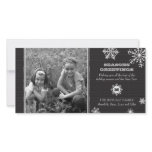Pinstripe Snowflake Photo Card