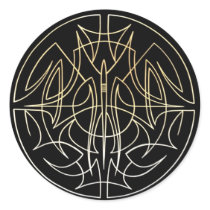 Pinstriping circle design stickers