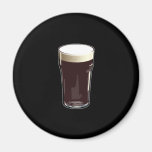 Pint Glass of Dark Beer Refrigerator Magnets