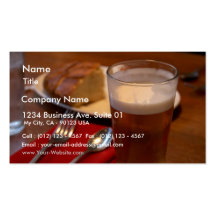 Pint Of Beer With Some Bread Business Card