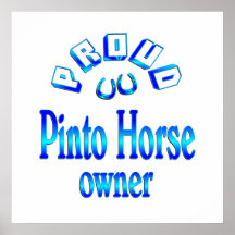 Pinto Horse Owner Poster