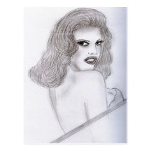 Pinup - Dream Girl Postcard
