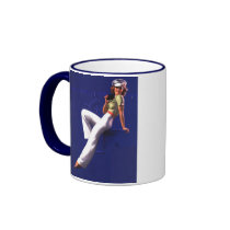 Pinup Girl By the Bay Coffee Mug