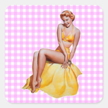 Pinup Girl Sticker