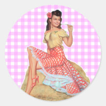 Pinup Girl Stickers