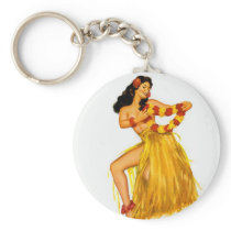 Pinup Hula Key Chains