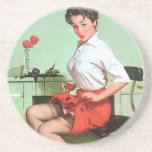 Pinup Secretary Coasters