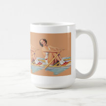 Pinup Women sweep rowing Coffee Mug