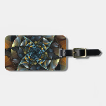 Pinwheel Abstract Art Address Tags For Luggage