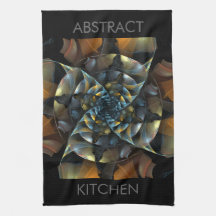 Pinwheel Abstract Art Kitchen Towel