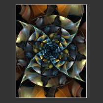 Pinwheel Abstract Art Postcard postcards