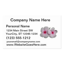 Pinwheel flower pink with natural marks business cards