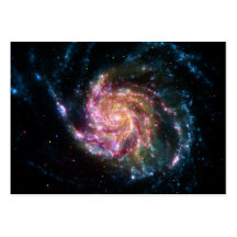 Pinwheel Galaxy Spiral Space Business Card Templates