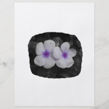 Pinwheel purple circle  flower cutout full color flyer