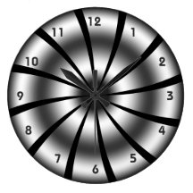 Pinwheel Wall Clock