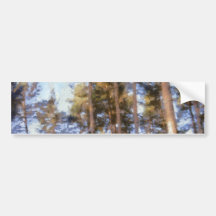Piny forest bumper stickers