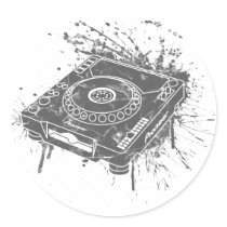 Pioneer CDJ-1000 Graffiti Round Stickers