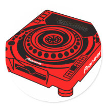 Pioneer CDJ 1000 Round Sticker
