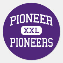 Pioneer - Pioneers - High - Ann Arbor Michigan Stickers