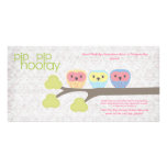 Pip Pip Hooray Backing Card for Hand Made Product Photo Card Template